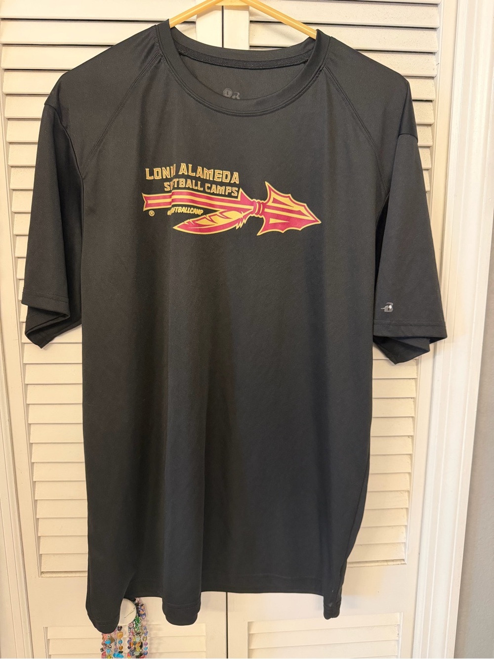 Dark black FSU Florida State softball women’s large dri fit like